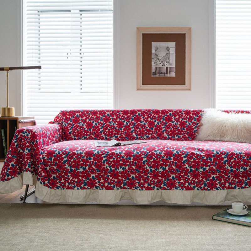 Sofos užvalkalas trims vietoms, stačiakampio formato, Kinų klasikinio stiliaus, medžiaga poliesteris, dulkių apsauga ir dekoravimas