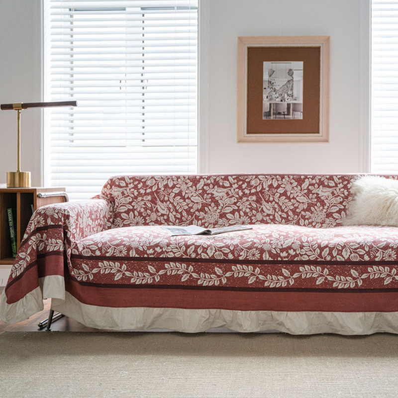 Sofos užvalkalas trims vietoms, stačiakampio formato, Kinų klasikinio stiliaus, medžiaga poliesteris, dulkių apsauga ir dekoravimas