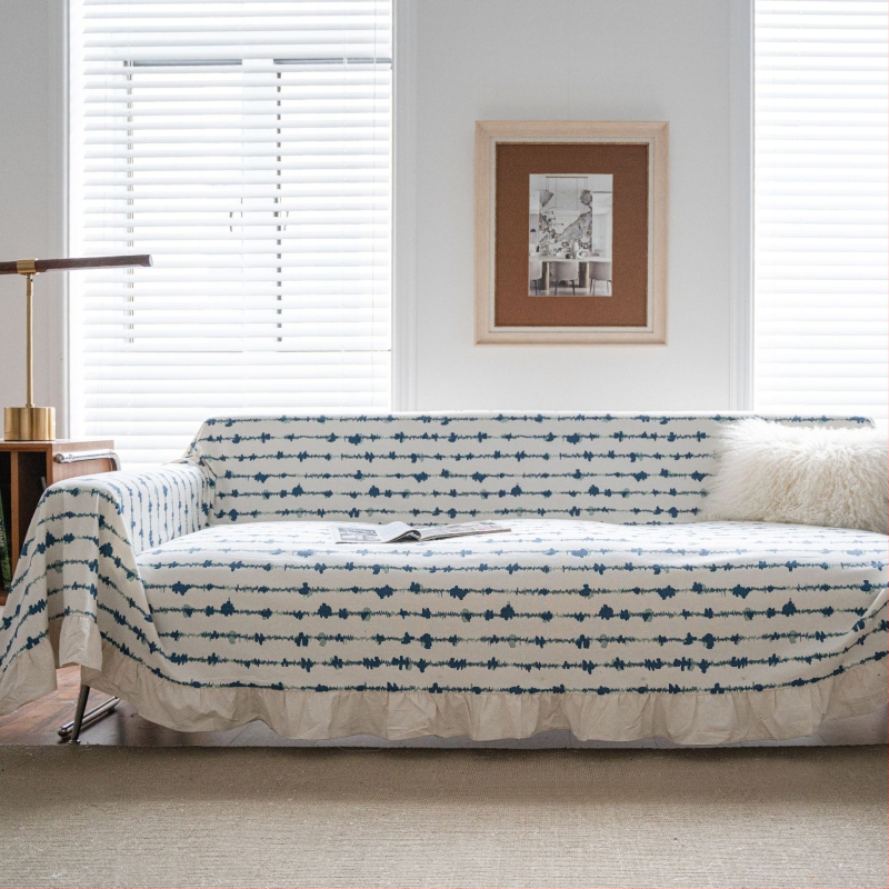 Sofos užvalkalas trims vietoms, stačiakampio formato, Kinų klasikinio stiliaus, medžiaga poliesteris, dulkių apsauga ir dekoravimas