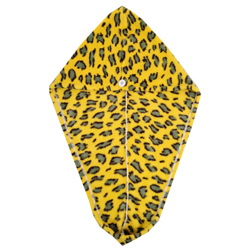 Leopardų spausdinimo koralinis fliso rankšluostis su pakabiniu dizainu, mažo svorio iki 100 g, 150D