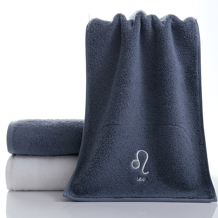 Veido rankšluostis iš 100% medvilnės, Siuvinėtas logotipas, 32S siūlai, Svoris 100–120 g, Pritaikomas