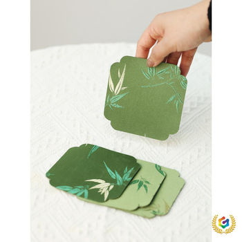 Dviejų pusių brokato arbatos kilimėlis – kvadratinės formos, atsparus aukštoms temperatūroms, rūmų stiliaus ir kinų stiliaus