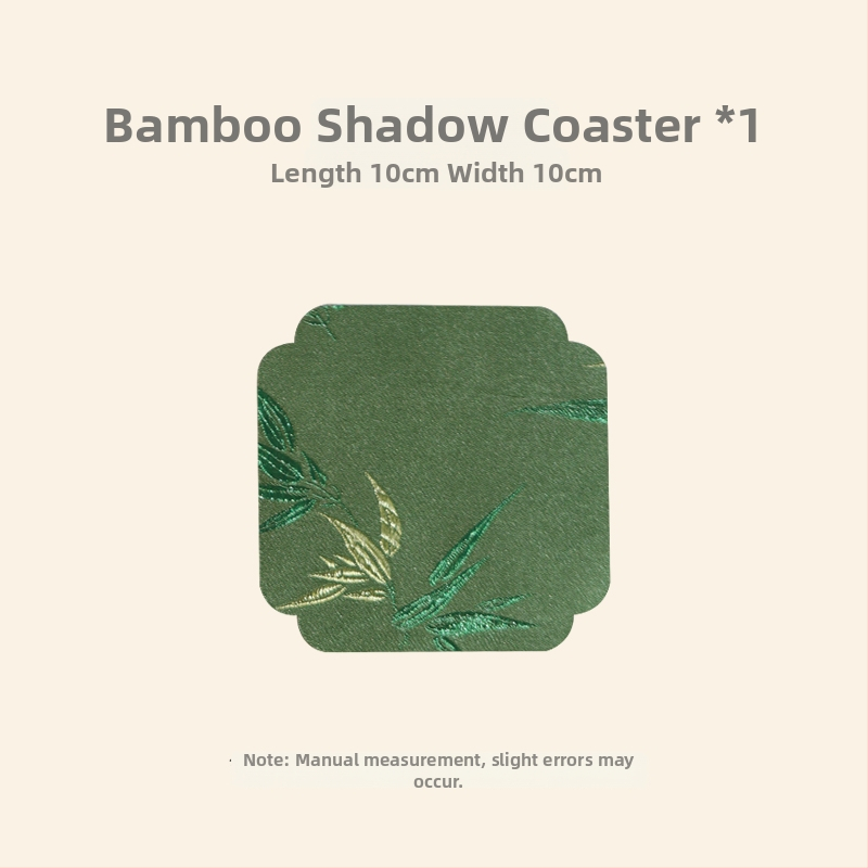 Dviejų pusių brokato arbatos kilimėlis – kvadratinės formos, atsparus aukštoms temperatūroms, rūmų stiliaus ir kinų stiliaus