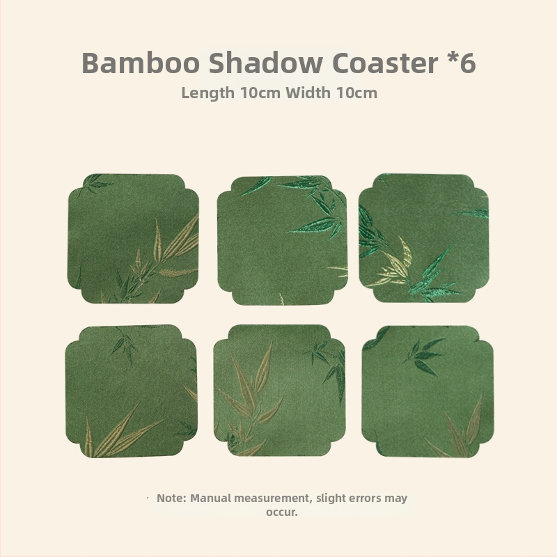 Dviejų pusių brokato arbatos kilimėlis – kvadratinės formos, atsparus aukštoms temperatūroms, rūmų stiliaus ir kinų stiliaus