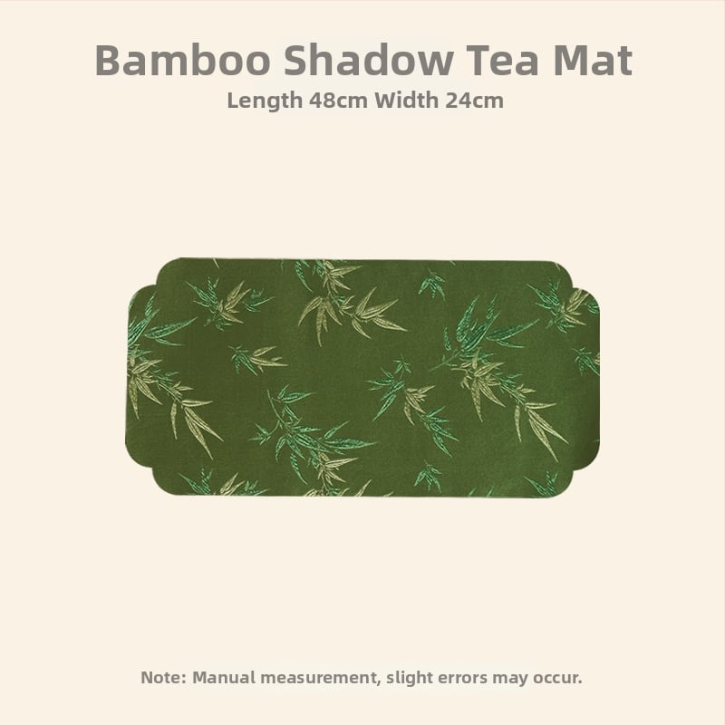 Dviejų pusių brokato arbatos kilimėlis – kvadratinės formos, atsparus aukštoms temperatūroms, rūmų stiliaus ir kinų stiliaus