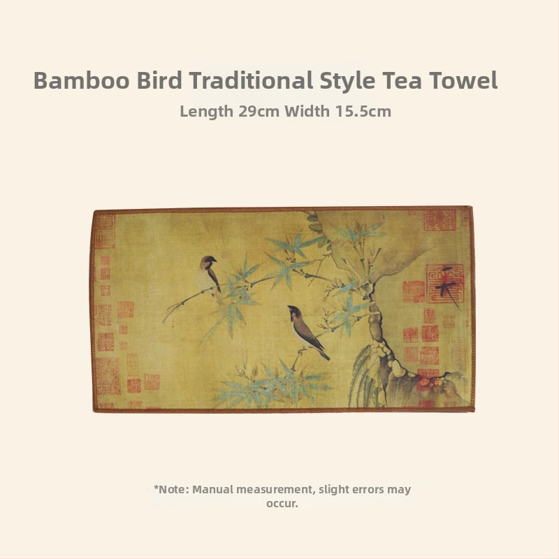 Dviejų pusių brokato arbatos kilimėlis – kvadratinės formos, atsparus aukštoms temperatūroms, rūmų stiliaus ir kinų stiliaus