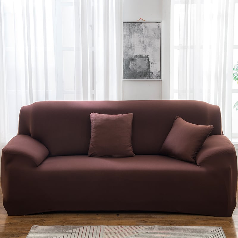 Elastinė sofa uždanga – universali pilna danga kampinei sofai – poliesteris, minimalistinis stilius, vienodas raštas, pritaikoma