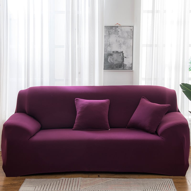 Elastinė sofa uždanga – universali pilna danga kampinei sofai – poliesteris, minimalistinis stilius, vienodas raštas, pritaikoma