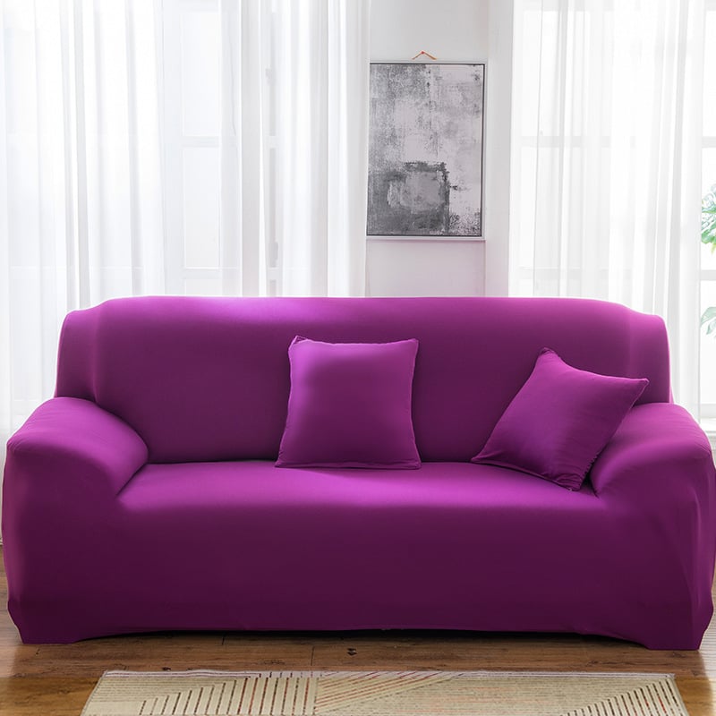 Elastinė sofa uždanga – universali pilna danga kampinei sofai – poliesteris, minimalistinis stilius, vienodas raštas, pritaikoma