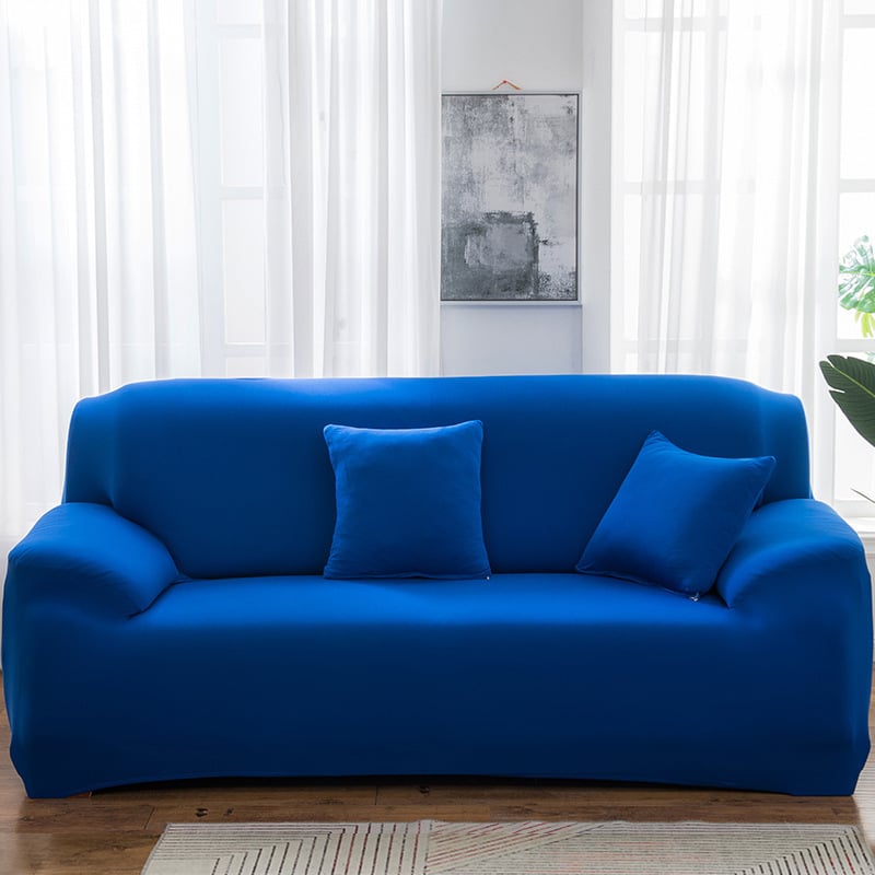 Elastinė sofa uždanga – universali pilna danga kampinei sofai – poliesteris, minimalistinis stilius, vienodas raštas, pritaikoma