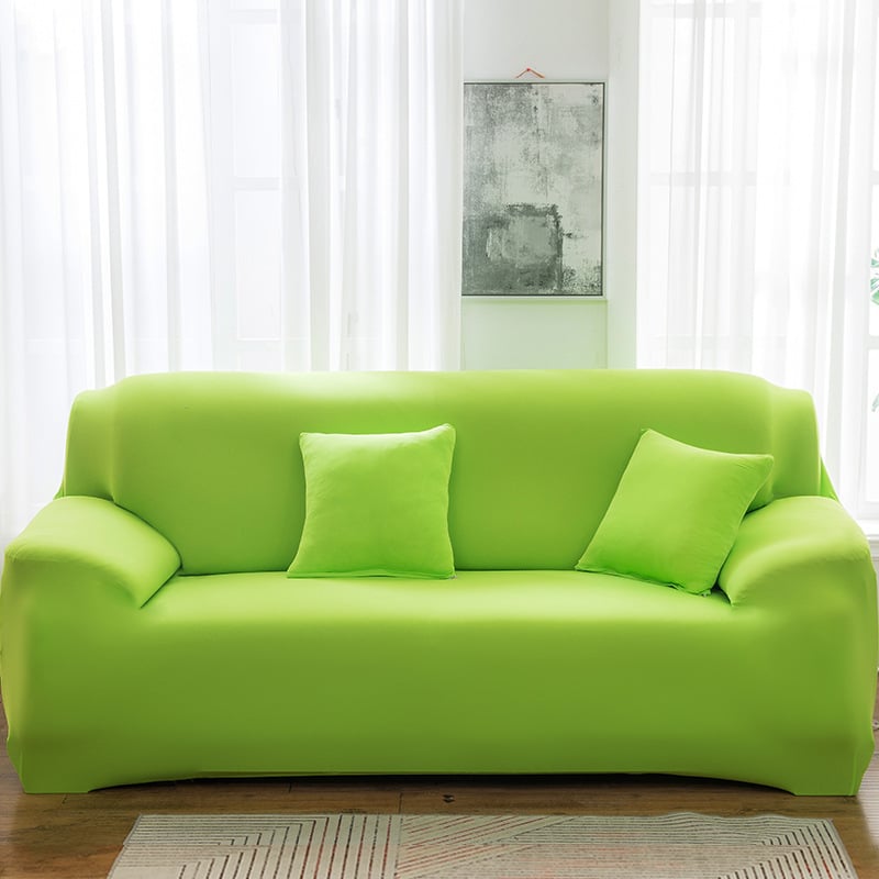 Elastinė sofa uždanga – universali pilna danga kampinei sofai – poliesteris, minimalistinis stilius, vienodas raštas, pritaikoma