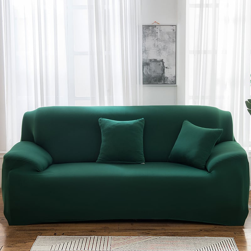 Elastinė sofa uždanga – universali pilna danga kampinei sofai – poliesteris, minimalistinis stilius, vienodas raštas, pritaikoma