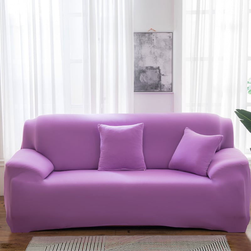 Elastinė sofa uždanga – universali pilna danga kampinei sofai – poliesteris, minimalistinis stilius, vienodas raštas, pritaikoma