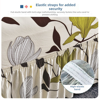 Binweihui poliesterio sofa uždanga kampinei svetainei – dryžuotas raštas, šiuolaikiškas minimalistinis stilius