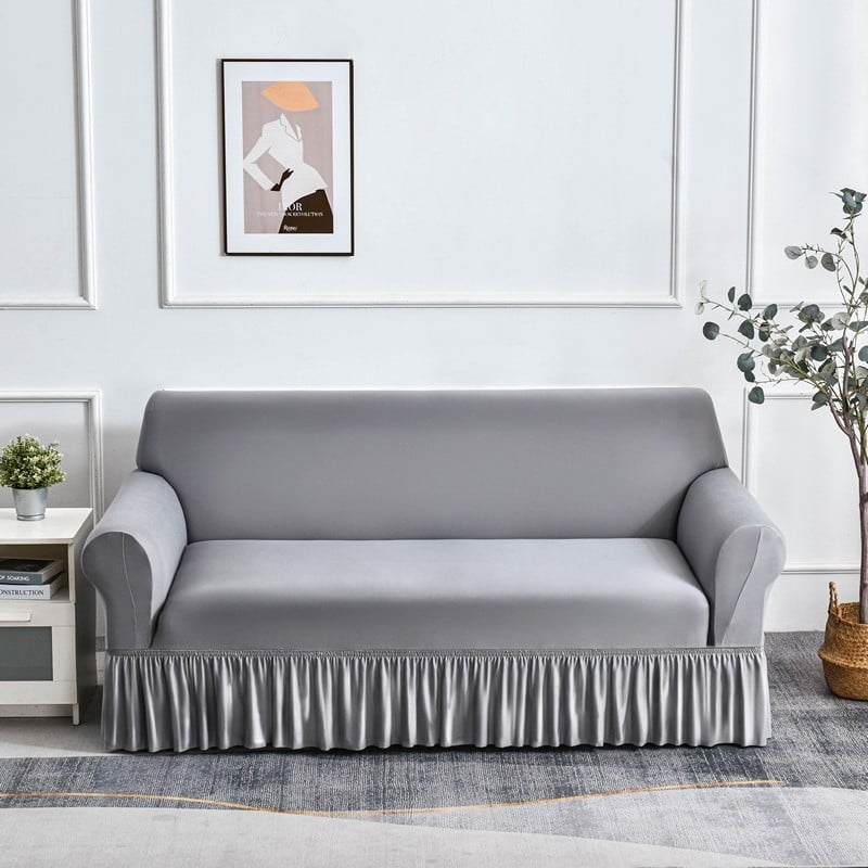 Binweihui poliesterio sofa uždanga kampinei svetainei – dryžuotas raštas, šiuolaikiškas minimalistinis stilius