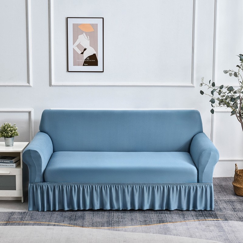 Binweihui poliesterio sofa uždanga kampinei svetainei – dryžuotas raštas, šiuolaikiškas minimalistinis stilius