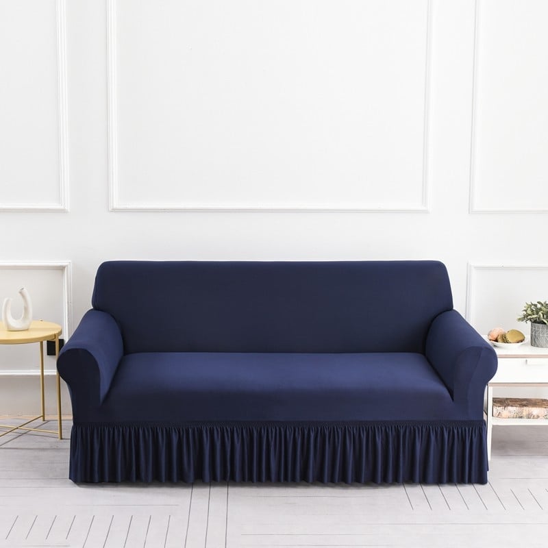 Binweihui poliesterio sofa uždanga kampinei svetainei – dryžuotas raštas, šiuolaikiškas minimalistinis stilius