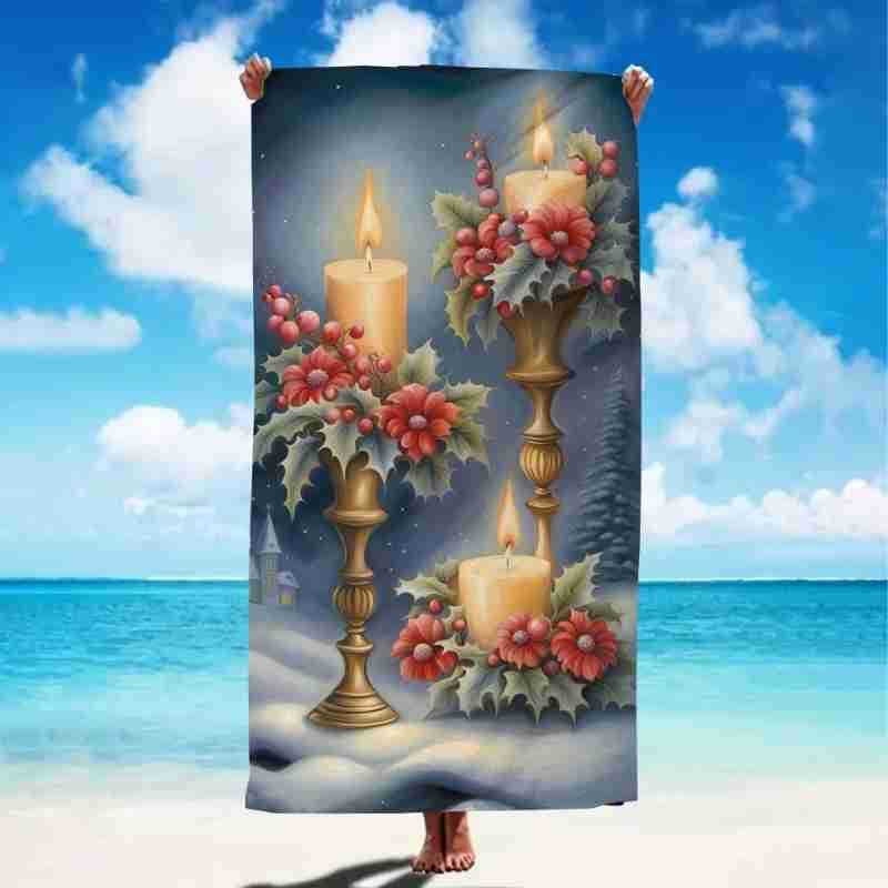 Mikropluošto vonios ir plaukimo rankšluostis – 200–300 g, 150d siūlai, siuvinėtas kraštas, be pūkų, greitas džiūvimas