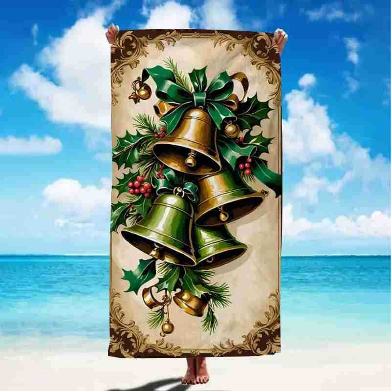 Mikropluošto vonios ir plaukimo rankšluostis – 200–300 g, 150d siūlai, siuvinėtas kraštas, be pūkų, greitas džiūvimas