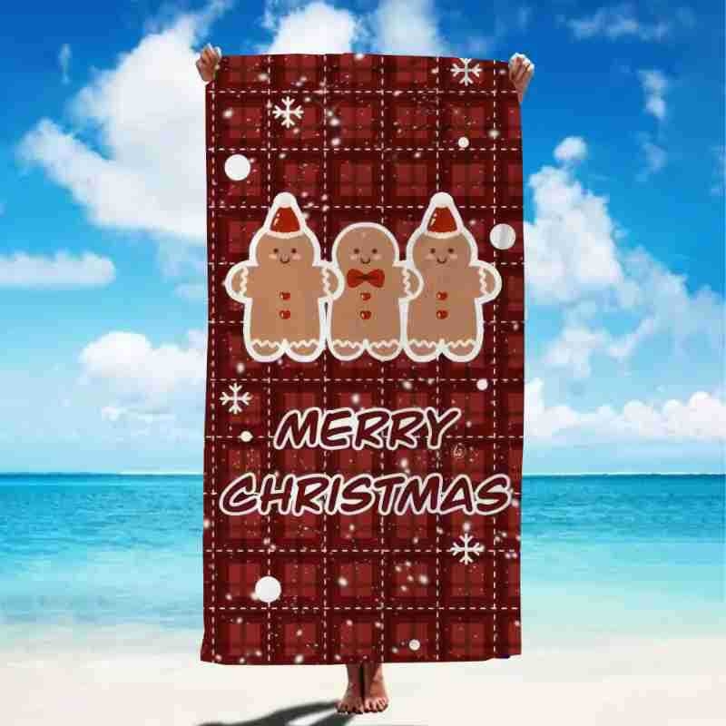 Mikropluošto vonios ir plaukimo rankšluostis – 200–300 g, 150d siūlai, siuvinėtas kraštas, be pūkų, greitas džiūvimas