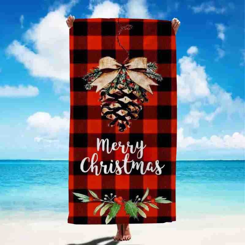 Mikropluošto vonios ir plaukimo rankšluostis – 200–300 g, 150d siūlai, siuvinėtas kraštas, be pūkų, greitas džiūvimas