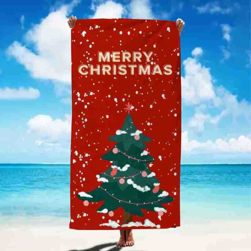 Mikropluošto vonios ir plaukimo rankšluostis – 200–300 g, 150d siūlai, siuvinėtas kraštas, be pūkų, greitas džiūvimas