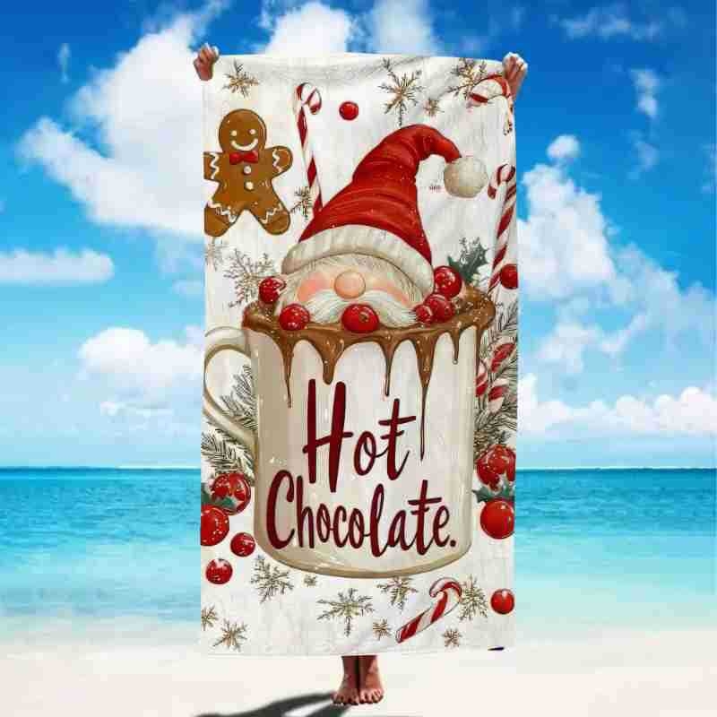 Mikropluošto vonios ir plaukimo rankšluostis – 200–300 g, 150d siūlai, siuvinėtas kraštas, be pūkų, greitas džiūvimas