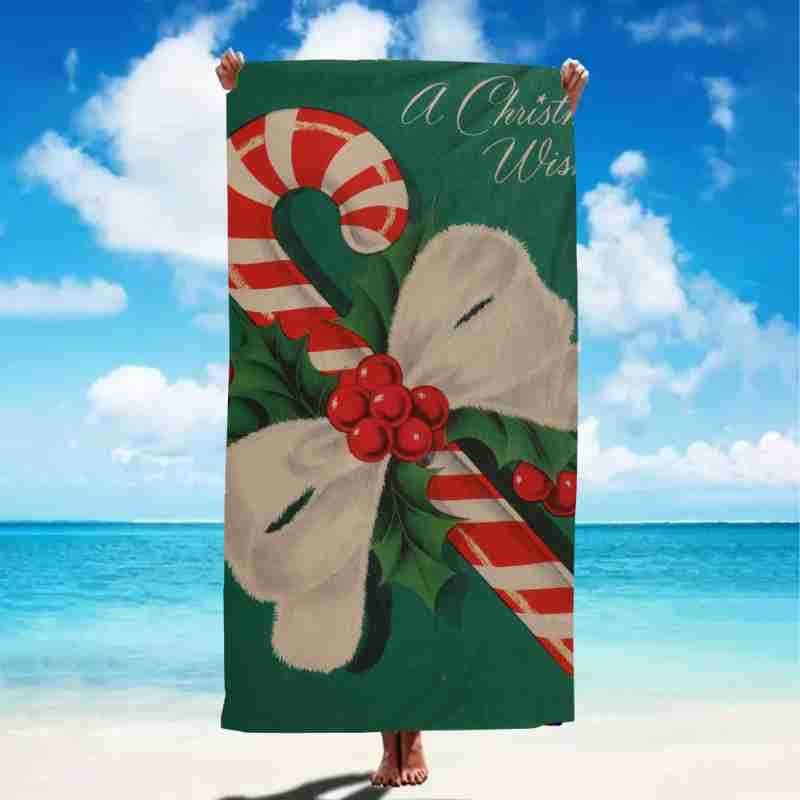 Mikropluošto vonios ir plaukimo rankšluostis – 200–300 g, 150d siūlai, siuvinėtas kraštas, be pūkų, greitas džiūvimas