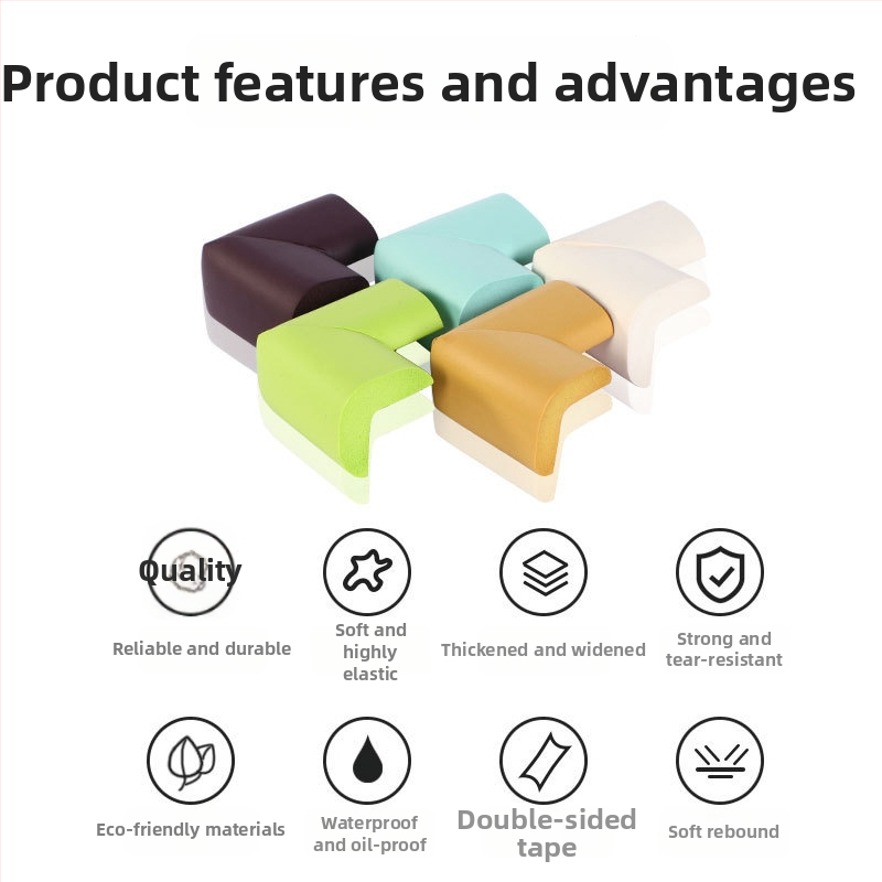 Пянен предпазител за ъгъл на маса – защита за стъклени ъгли, против удар, защита на ръба | Марка: Heibei bear