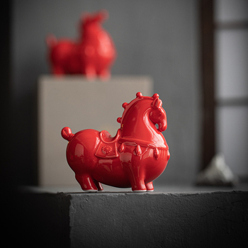 Κεραμικό διακοσμητικό άλογο Ταν για το σαλόνι – κινεζικό στυλ, ημιχειροποίητο, ιδανικό δώρο για επιχειρήσεις ή γενέθλια