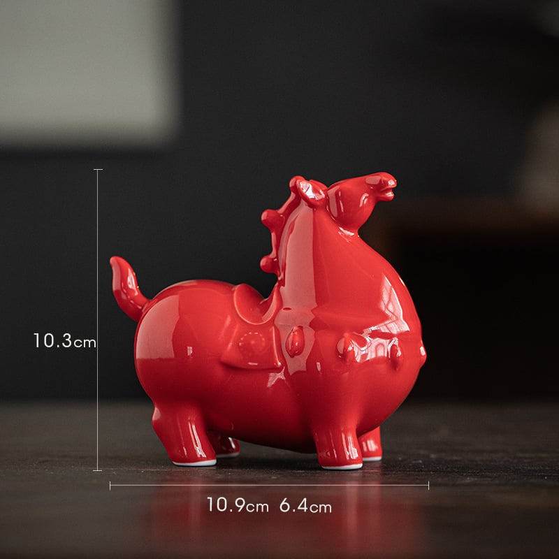 Κεραμικό διακοσμητικό άλογο Ταν για το σαλόνι – κινεζικό στυλ, ημιχειροποίητο, ιδανικό δώρο για επιχειρήσεις ή γενέθλια