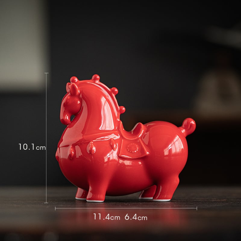 Κεραμικό διακοσμητικό άλογο Ταν για το σαλόνι – κινεζικό στυλ, ημιχειροποίητο, ιδανικό δώρο για επιχειρήσεις ή γενέθλια