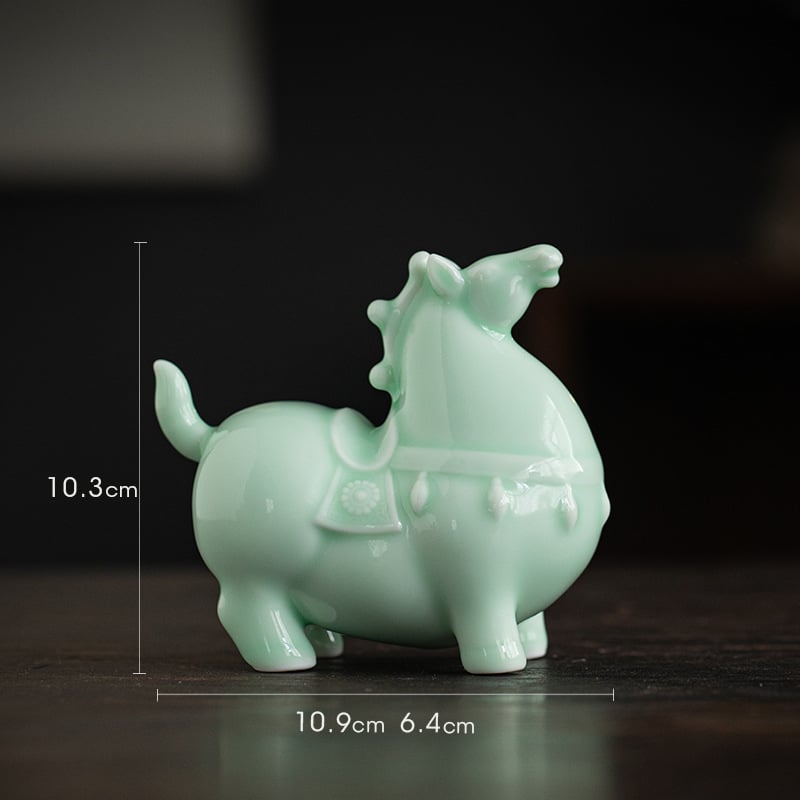 Κεραμικό διακοσμητικό άλογο Ταν για το σαλόνι – κινεζικό στυλ, ημιχειροποίητο, ιδανικό δώρο για επιχειρήσεις ή γενέθλια