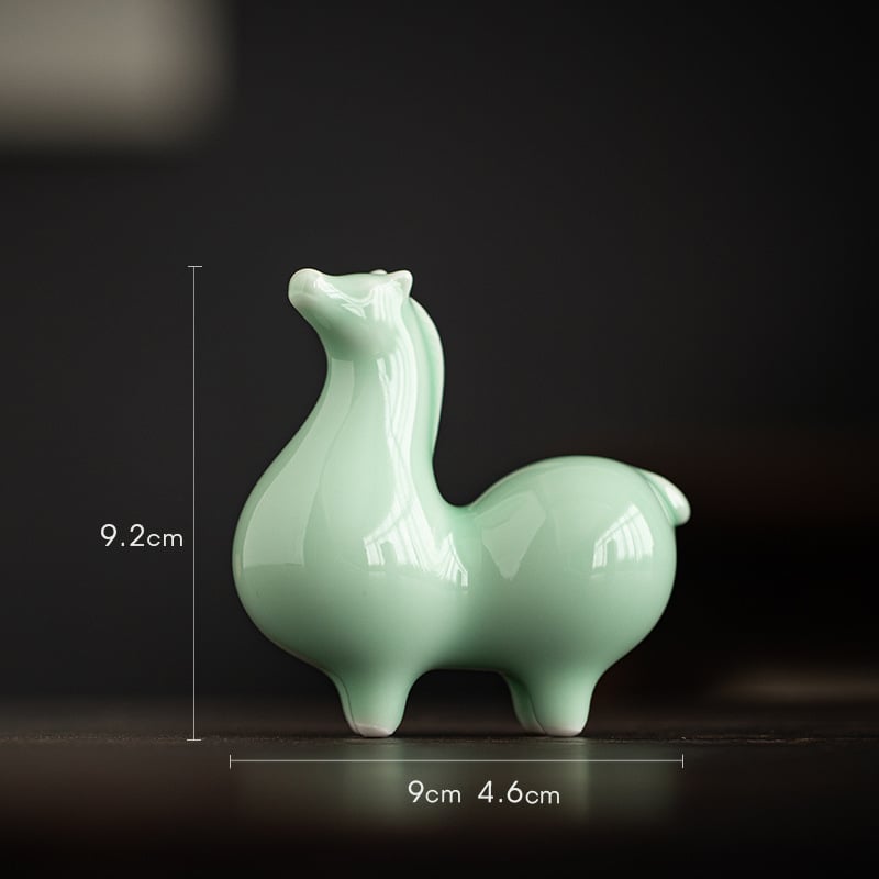 Κεραμικό διακοσμητικό άλογο Ταν για το σαλόνι – κινεζικό στυλ, ημιχειροποίητο, ιδανικό δώρο για επιχειρήσεις ή γενέθλια