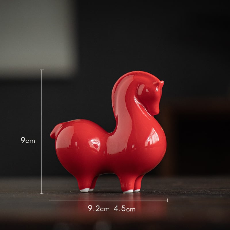 Κεραμικό διακοσμητικό άλογο Ταν για το σαλόνι – κινεζικό στυλ, ημιχειροποίητο, ιδανικό δώρο για επιχειρήσεις ή γενέθλια