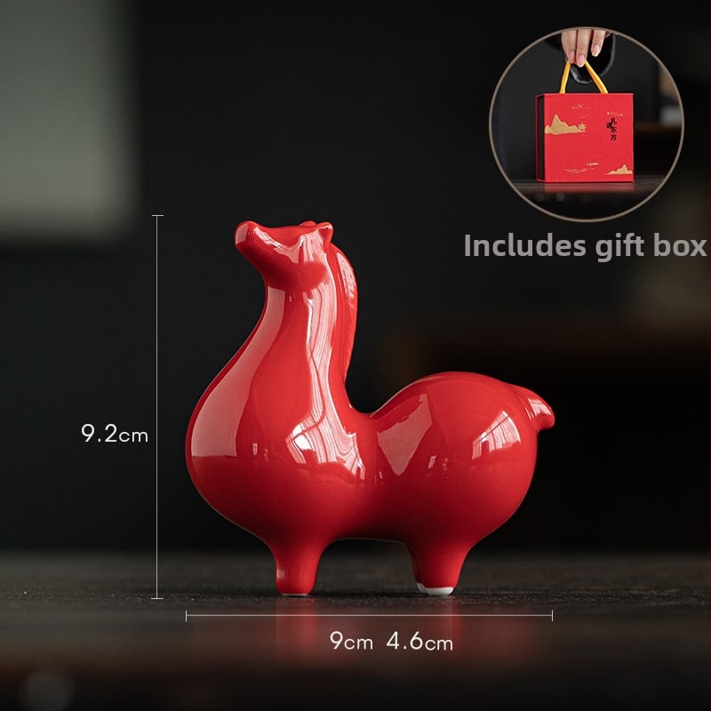 Κεραμικό διακοσμητικό άλογο Ταν για το σαλόνι – κινεζικό στυλ, ημιχειροποίητο, ιδανικό δώρο για επιχειρήσεις ή γενέθλια