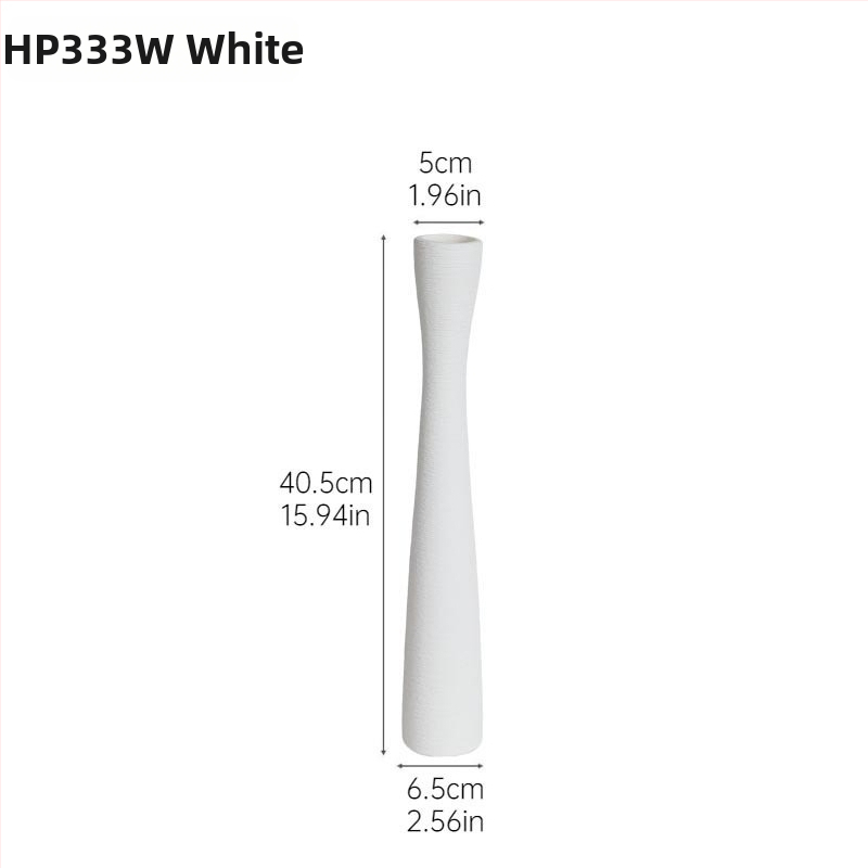 Balta keramikinė vaza, prekės ženklas Weiyang Famous Things, šiuolaikiškas minimalistinis stilius, kategorija: vaza, tinkama dovana vestuvėms ir gimtadieniams