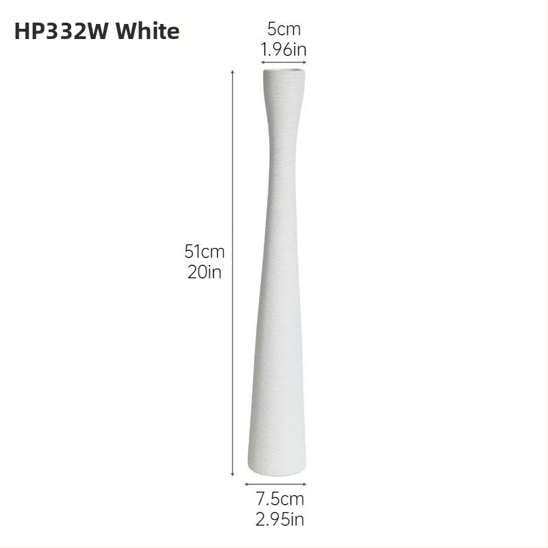 Balta keramikinė vaza, prekės ženklas Weiyang Famous Things, šiuolaikiškas minimalistinis stilius, kategorija: vaza, tinkama dovana vestuvėms ir gimtadieniams