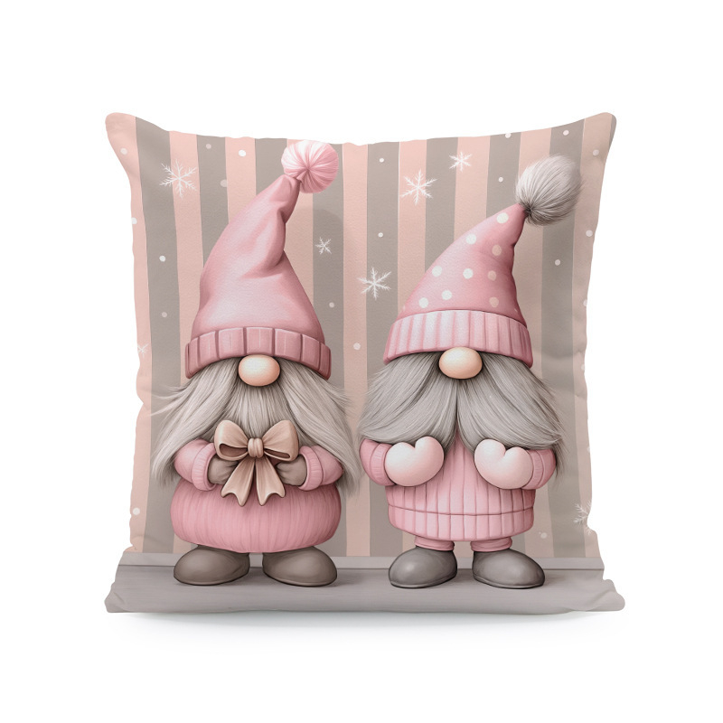 Kalėdinė pagalvių uždanga – poliesteris, imitacinis siuvinėjimas, pritaikymas prieinama, svetainei dekoruoti