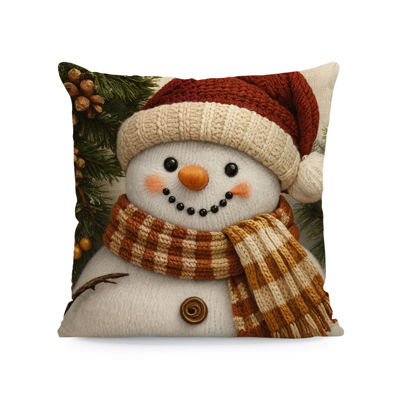 Kalėdinė pagalvių uždanga – poliesteris, imitacinis siuvinėjimas, pritaikymas prieinama, svetainei dekoruoti