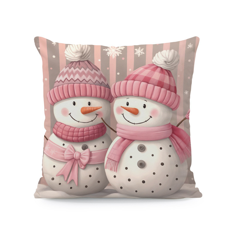 Kalėdinė pagalvių uždanga – poliesteris, imitacinis siuvinėjimas, pritaikymas prieinama, svetainei dekoruoti