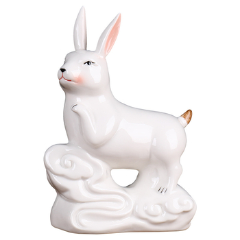 Keraminis Zodiako komplektas su 12 gyvūnų figūrėlėmis, skirtas svetainei ir darbo stalui, naujojo kinų stiliaus