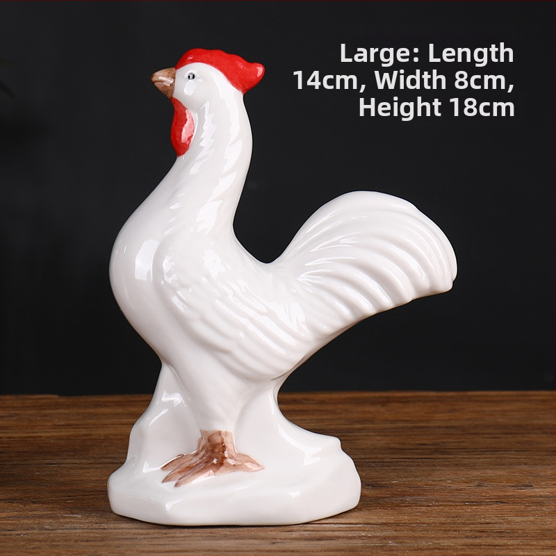 Keraminis Zodiako komplektas su 12 gyvūnų figūrėlėmis, skirtas svetainei ir darbo stalui, naujojo kinų stiliaus