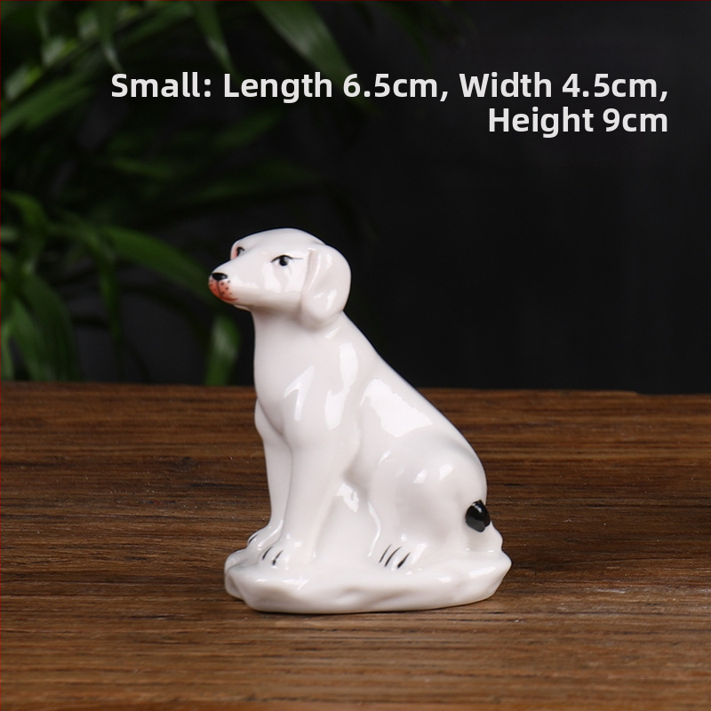 Keraminis Zodiako komplektas su 12 gyvūnų figūrėlėmis, skirtas svetainei ir darbo stalui, naujojo kinų stiliaus