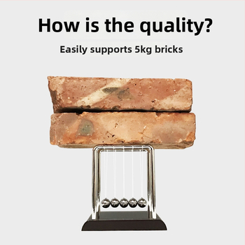 Njutono pendulio dekoras su magnetine levitacija — modernus minimalistinis dizainas, unikali prekė