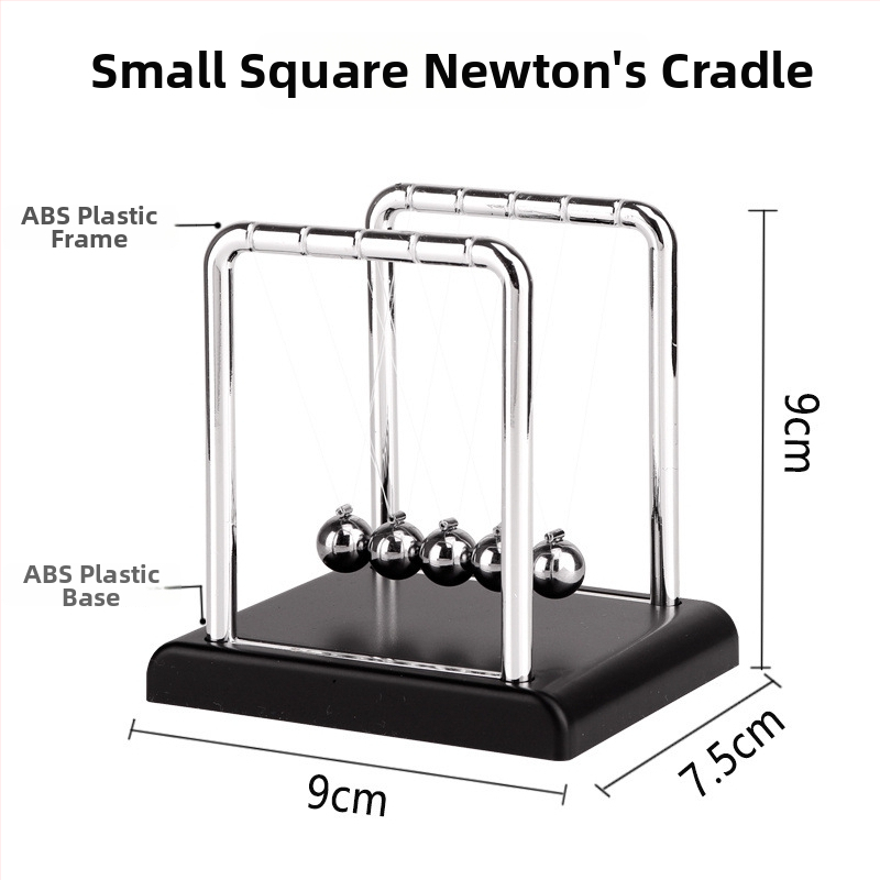 Njutono pendulio dekoras su magnetine levitacija — modernus minimalistinis dizainas, unikali prekė