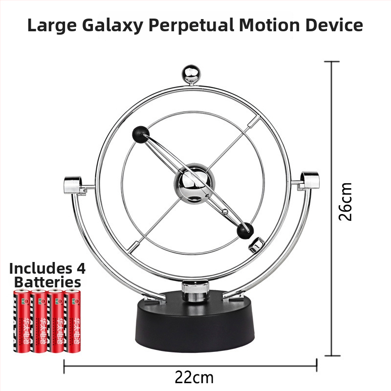Njutono pendulio dekoras su magnetine levitacija — modernus minimalistinis dizainas, unikali prekė