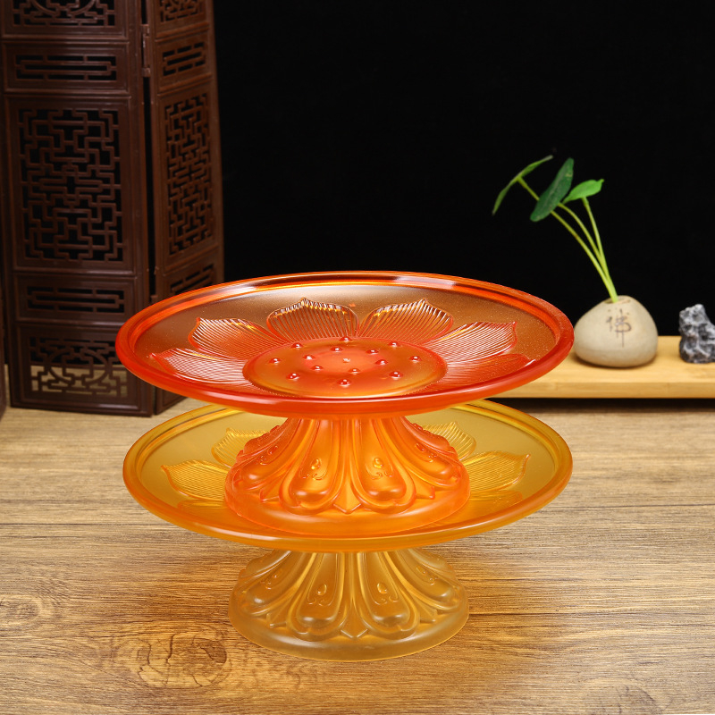 Budistų aukojimo lėkštė, plastikinė, retro stilius (Paviršiaus technologija 37590057295; įprastas įpakavimas)