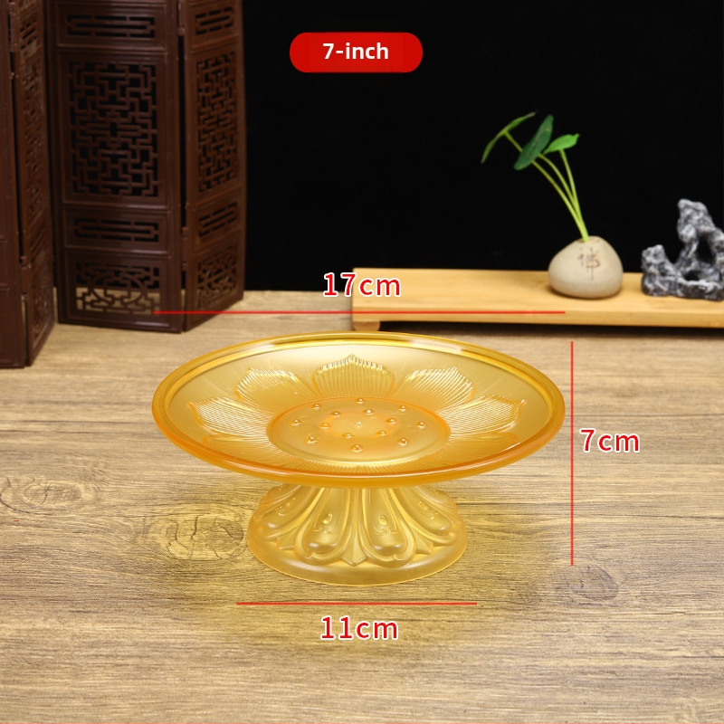 Budistų aukojimo lėkštė, plastikinė, retro stilius (Paviršiaus technologija 37590057295; įprastas įpakavimas)