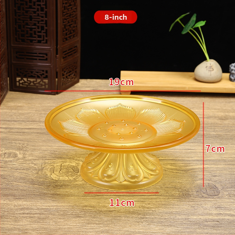 Budistų aukojimo lėkštė, plastikinė, retro stilius (Paviršiaus technologija 37590057295; įprastas įpakavimas)